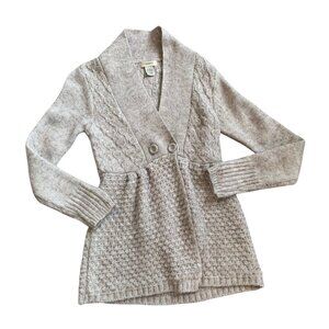 Vertigo Paris Alpaca Knit Babydoll Y2K Boho Textured Sweater L